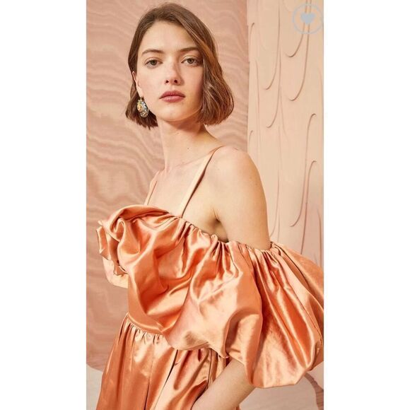 Ulla Johnson Lelita Dress in Copper New With Tags Size 8 - Picture 2 of 10